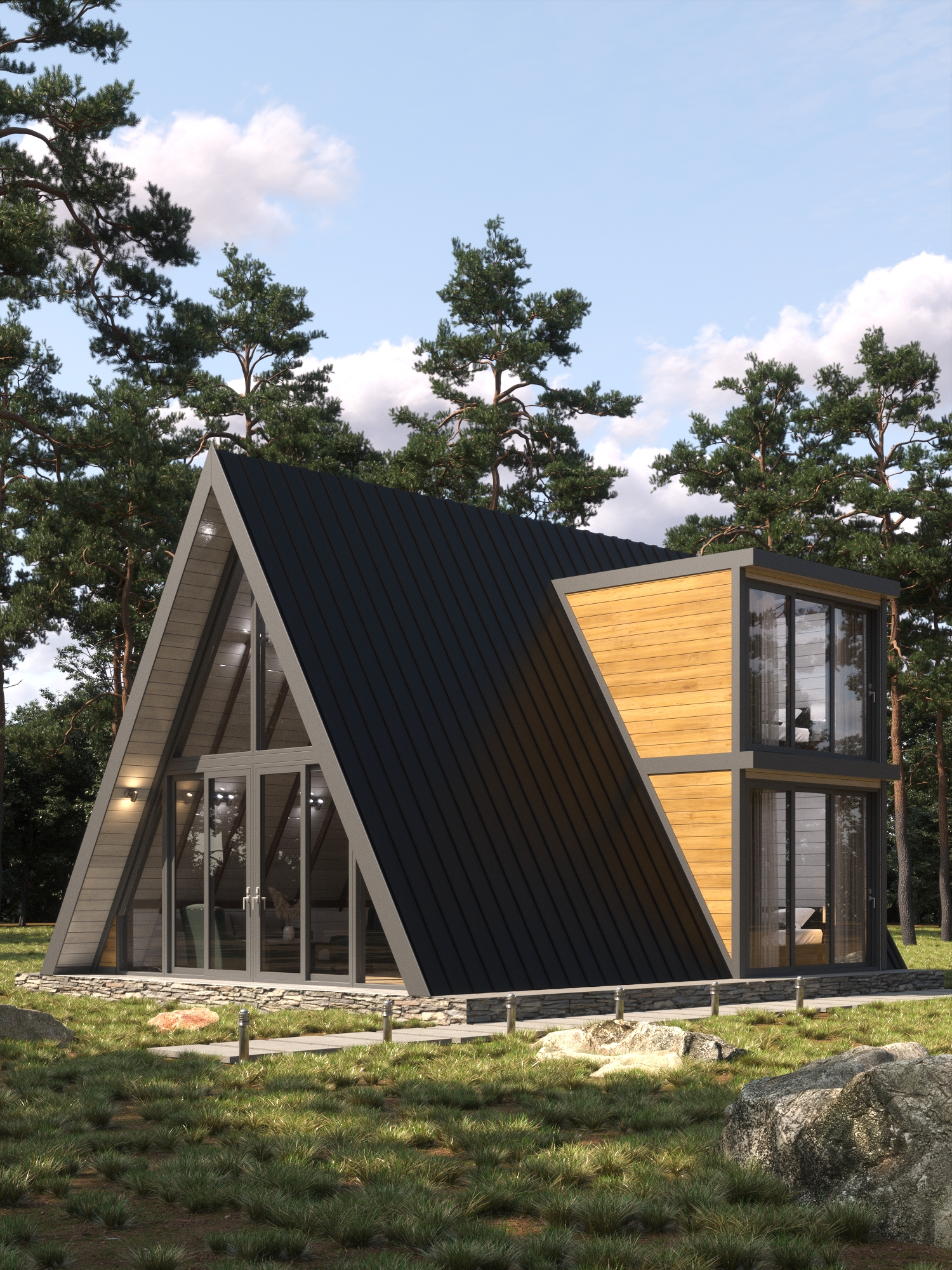 #BN11 - 2+1 Üçgen Bungalov